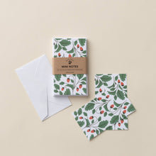 Load image into Gallery viewer, Strawberries Mini Note Set / Gift Wrap / Midwest Made