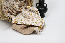 Load image into Gallery viewer, Organic Cotton Daisy Meadow Muslin Quilt | Baby Quilt 