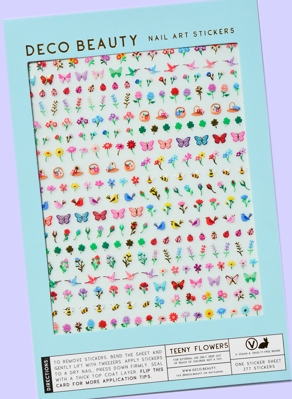 Nail Art Stickers - TEENY FLOWERS