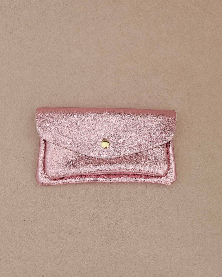Kangaroo double pocket leather wallet Sky RM37