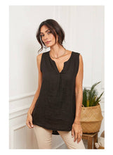 Load image into Gallery viewer, Lea &amp; Luc 100% Linen Tank Top REF. 38009