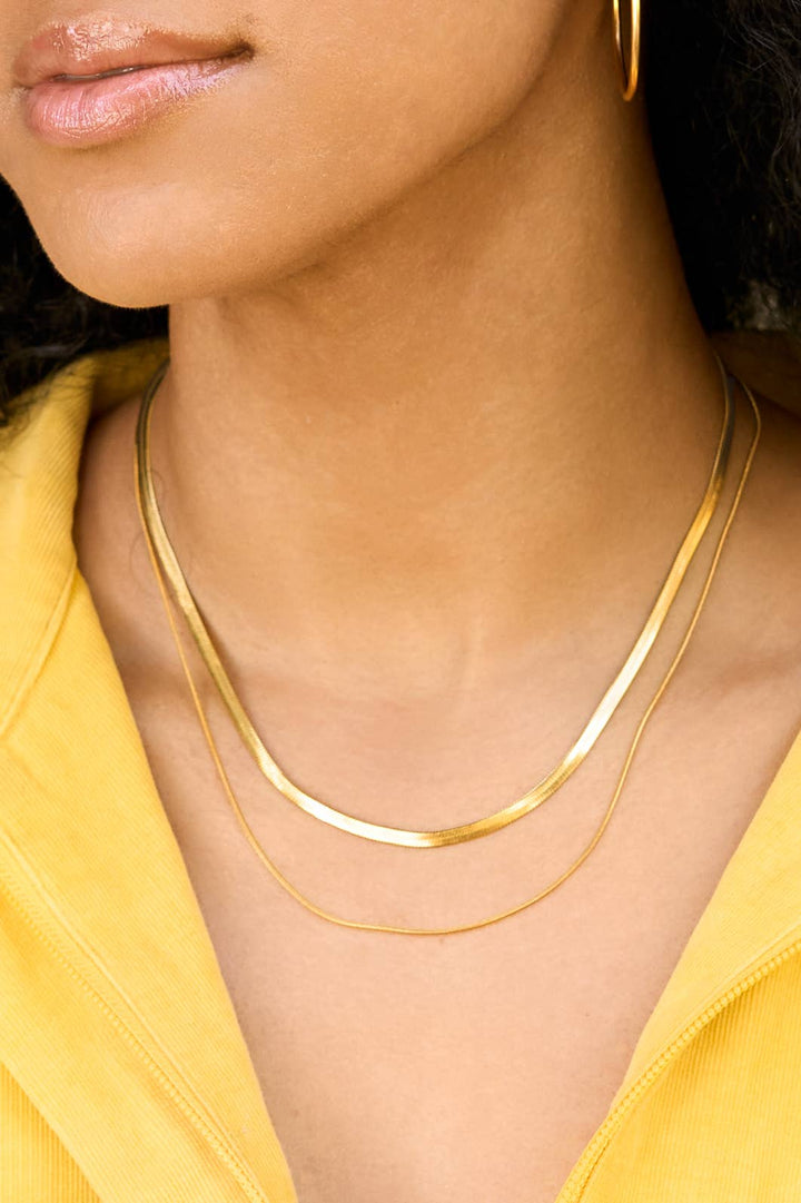 Layered Zoe Necklace - 18K Gold Plated PJ376