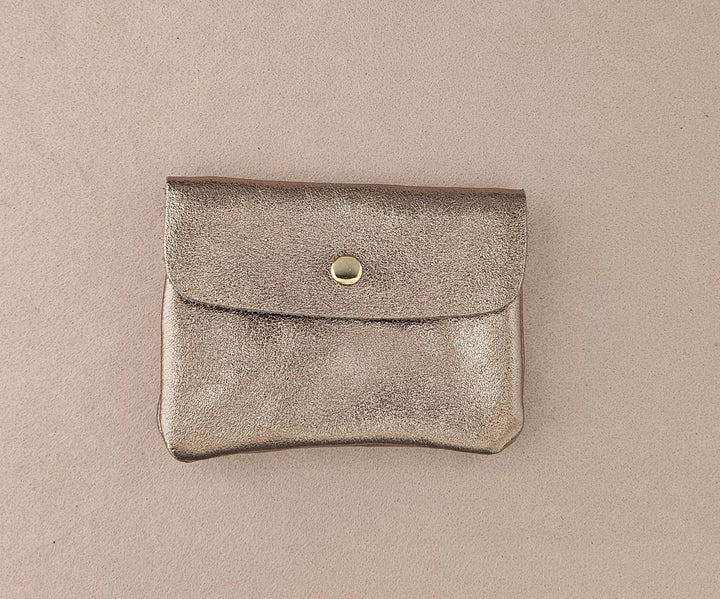 Cowhide leather coin purse Kangoobis: Violet