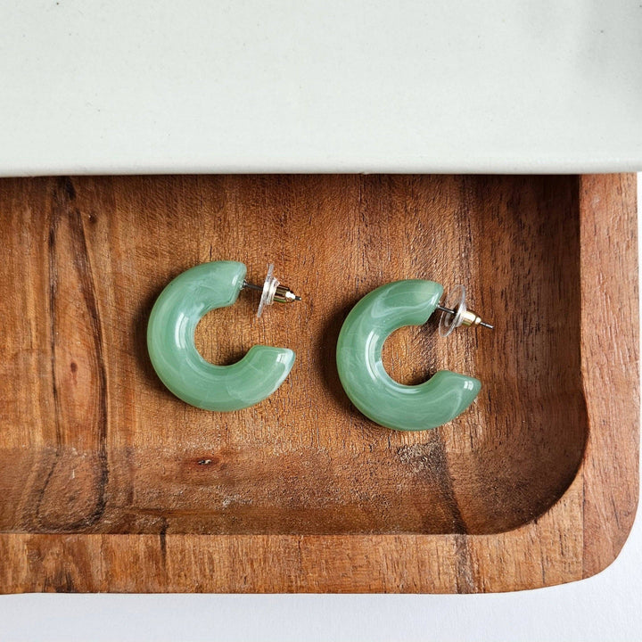 Chloe Hoops - Sage // Jewelry, Earrings, Fall SS231