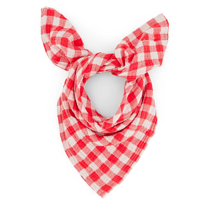 BIANCA SWADDLE GINGHAM TOMATO