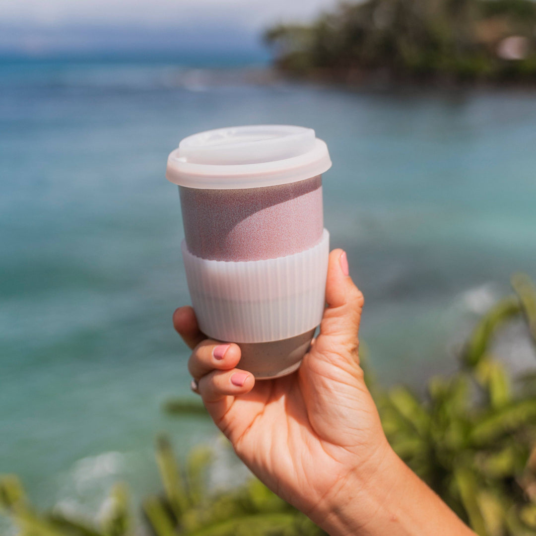 Horizon Ceramic Travel Mug – 12oz with Lid &amp; Sleeve NV98