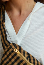 Load image into Gallery viewer, Vichy Café cotton fanny pack