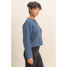 Load image into Gallery viewer, Rolled Edge Sweater HF213