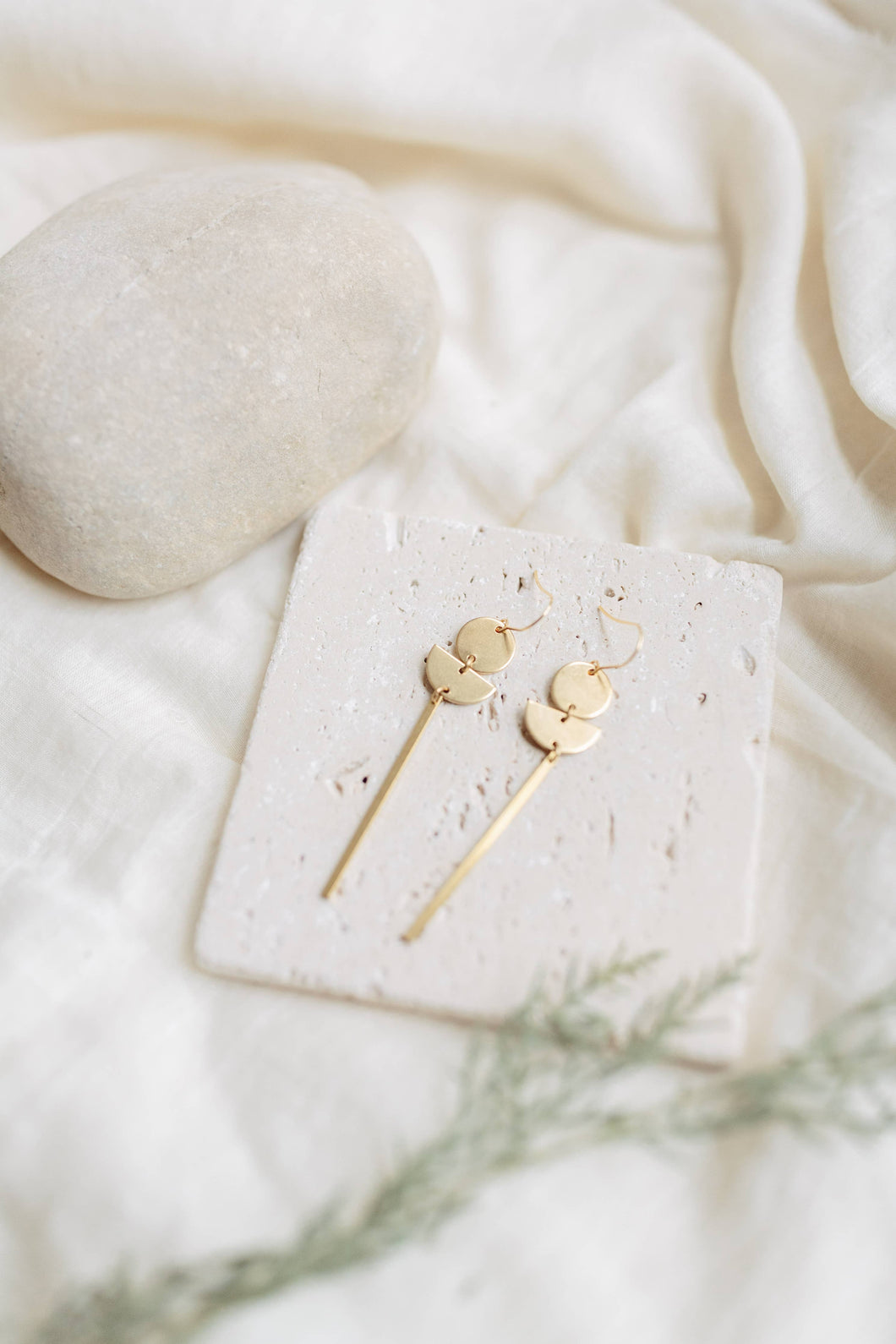 Brass Earrings No. 37