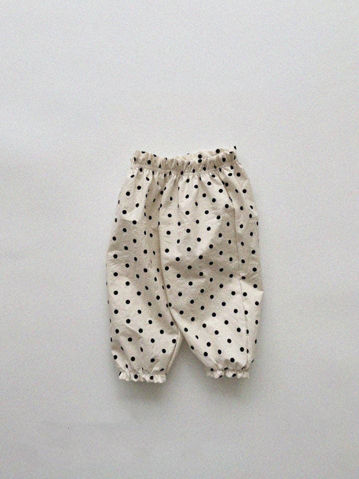 Unisex Polka Dots Plaid Printed Pants