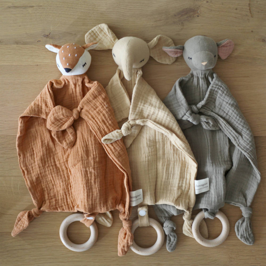 Organic Snuggle Lovey Blanket - Fawn