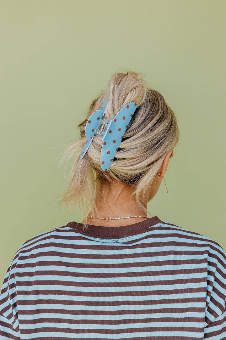 POLKA DOT &amp; STRIPED OVERSIZED CLAWS KX22