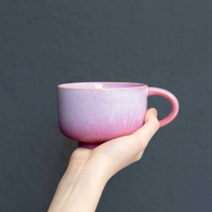 AstralBloom Handmade Ceramic Mug 16oz | Stoneware Coffee Mug NV56