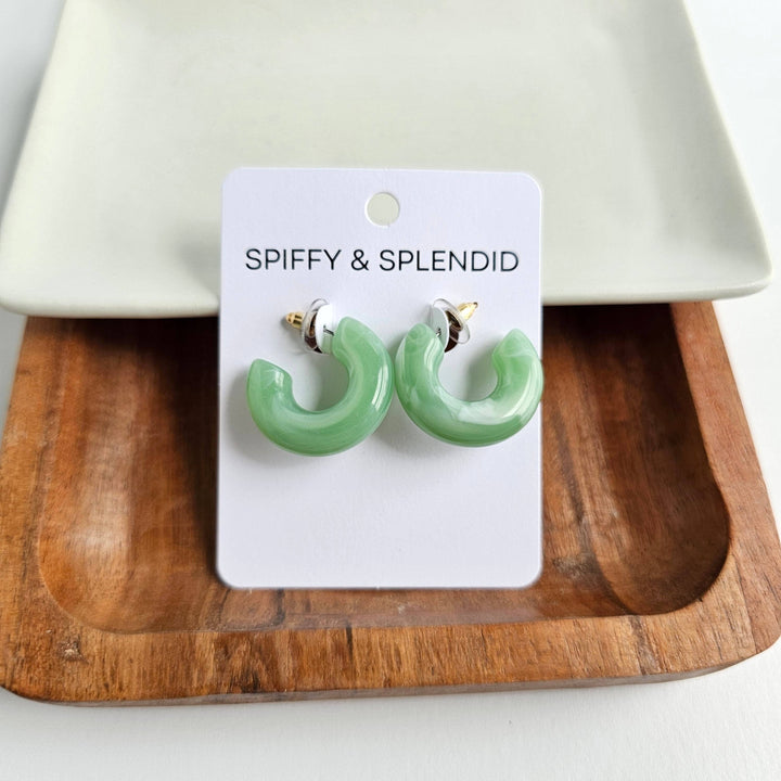 Chloe Hoops - Sage // Jewelry, Earrings, Fall SS231