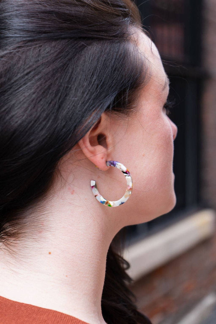 Camy Hoops - Multicolor // Jewelry, Earrings, Gift SS53