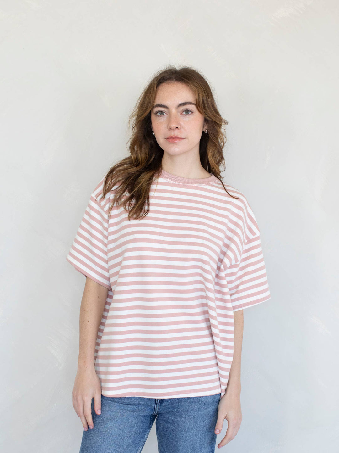 Cassandra Striped Tee TBS45