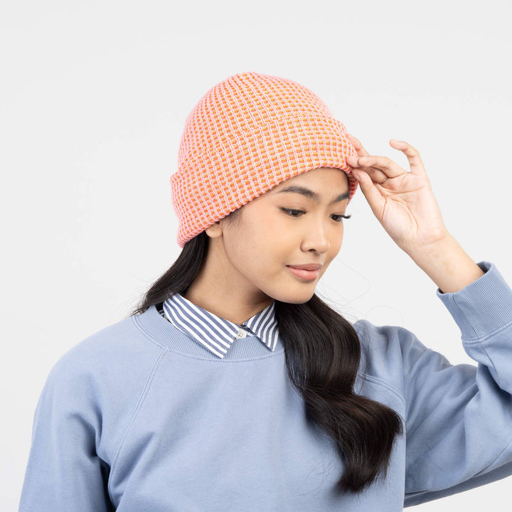 Simple Grid Knit Beanie VR826