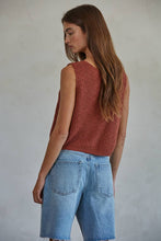 Load image into Gallery viewer, W2010 | Knit Sweater Cotton Acrylic V-Neck Vest Top