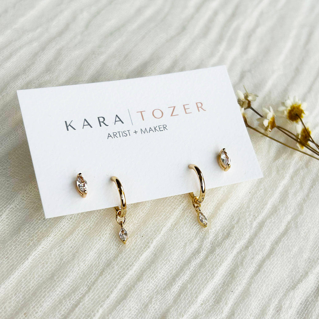 Marquise Hoop Stacking Set 