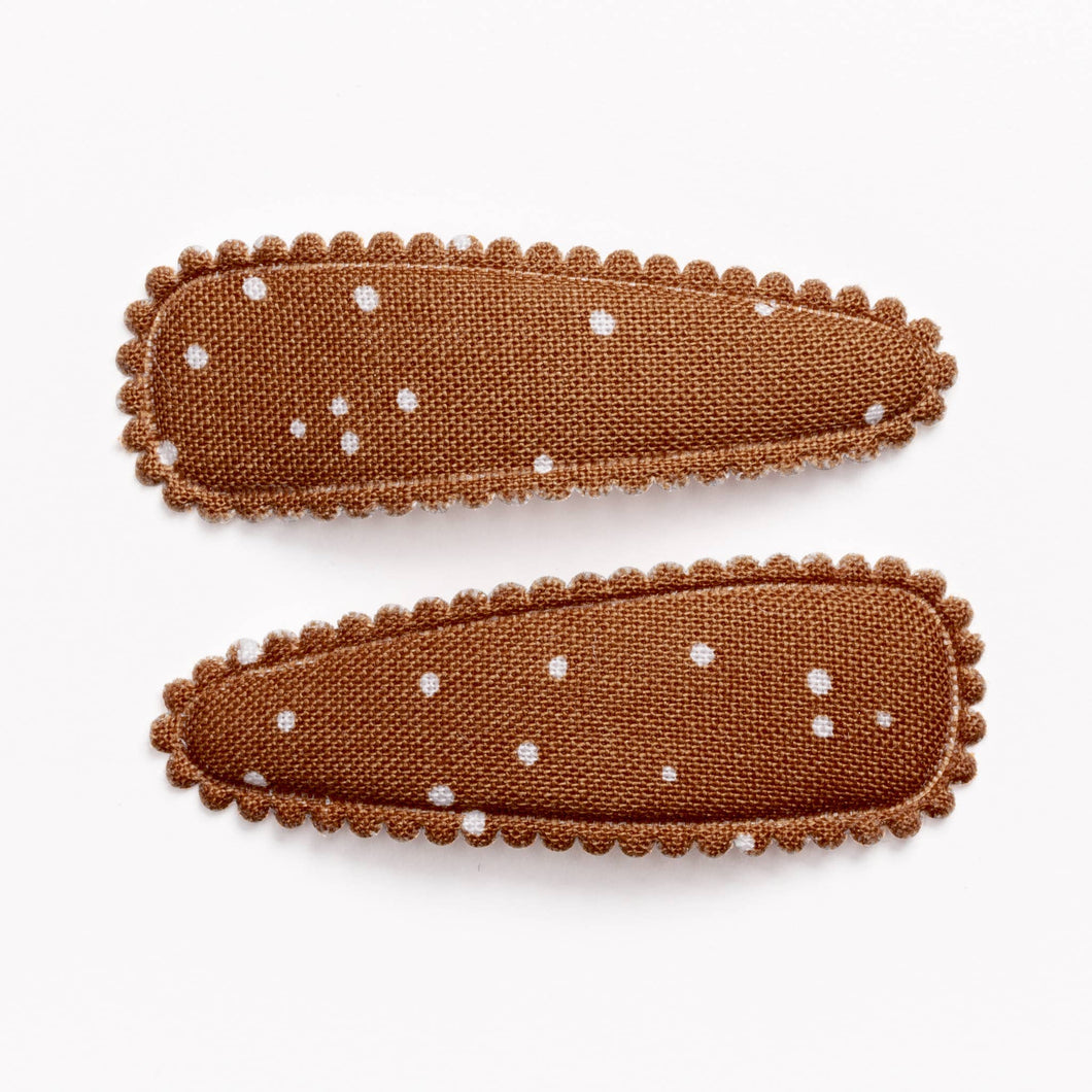 Chai Burnt Orange Hair Clips FC04