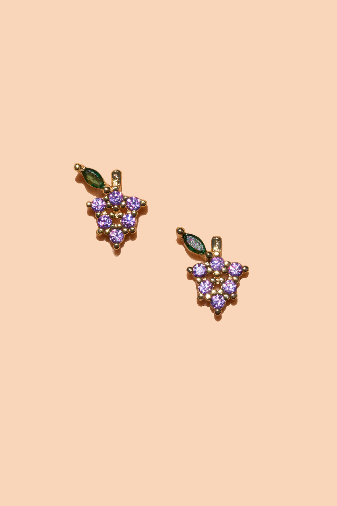 Shimmer Grapes Studs - 18K Gold Plated PJ972