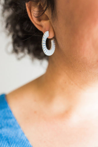 Blue Stripe Hoops J080