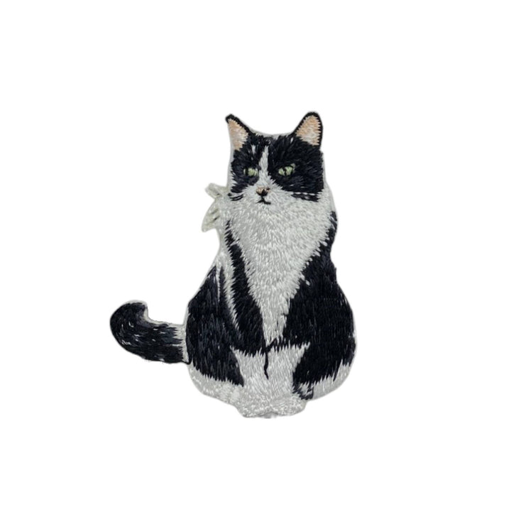 Tuxedo Cat, Kitten, Pets, Iron on Patch IR