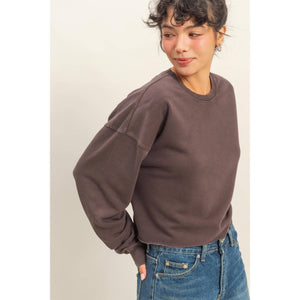 Cropped Crewneck Sweatshirt HYF11
