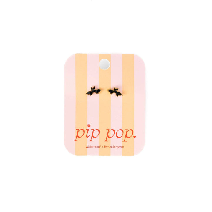 Bat Stud Earrings - Hypoallergenic, Flat Back, Girl Gift PPE24