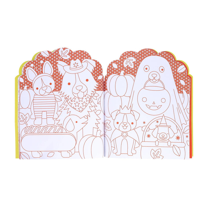 Coloring Book With Stickers: Dogs