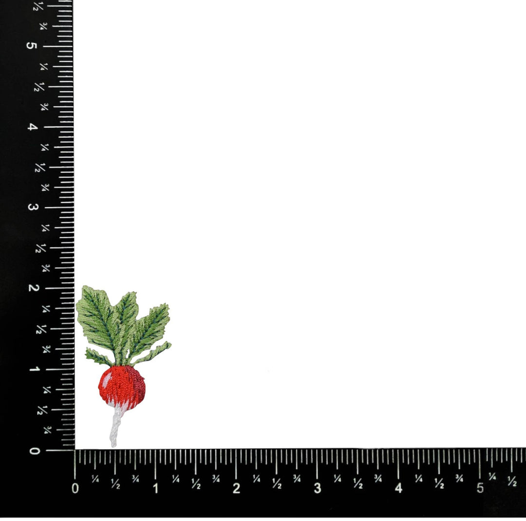 Turnip - Radish - Garden Vegetable, Iron on Patch