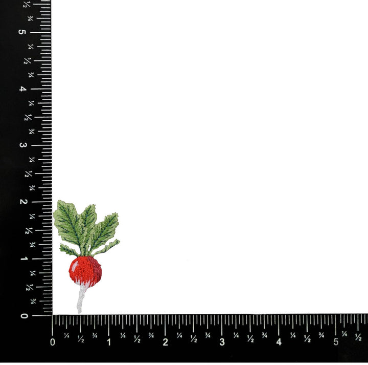 Turnip - Radish - Garden Vegetable, Iron on Patch