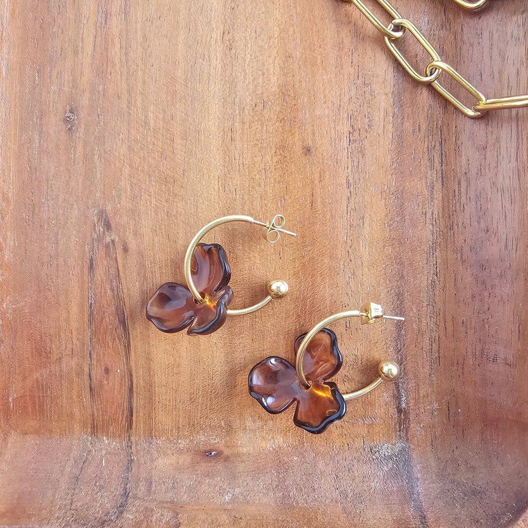 Magnolia Hoops - Amber // Jewelry, Earrings, Fall SS236