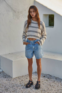 Striped Long Sleeve Top