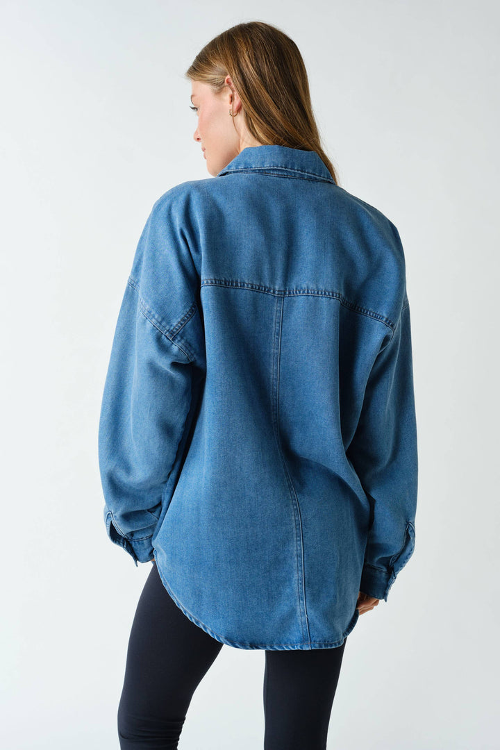 Denim Oversized Shacket MN8