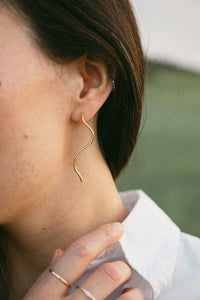 Abstract Line Earrings