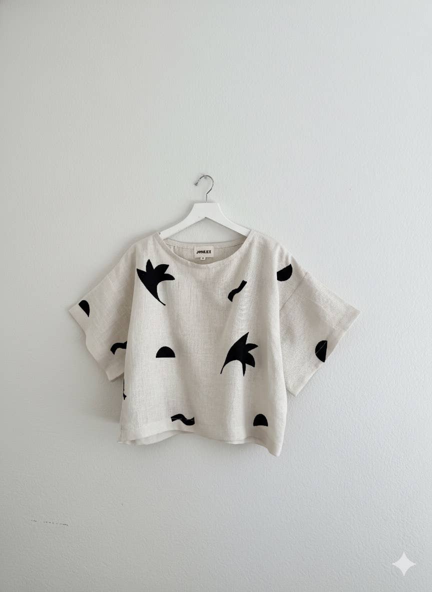 Fall oat linen top JL36