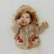 Load image into Gallery viewer, Mushroom Pebble Cardigan Sweater Baby &amp; Toddler
