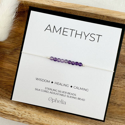Amethyst Silk Bracelet