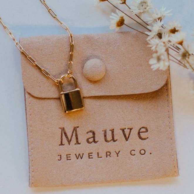 Newport Gold Filled Lock Necklace MA22