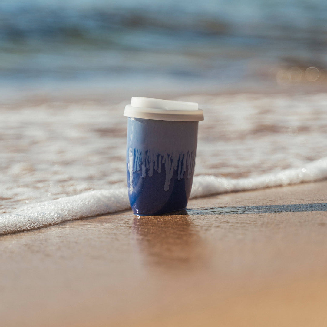 Neptune Ceramic Travel Mug – 12oz with Lid &amp; Sleeve NV26