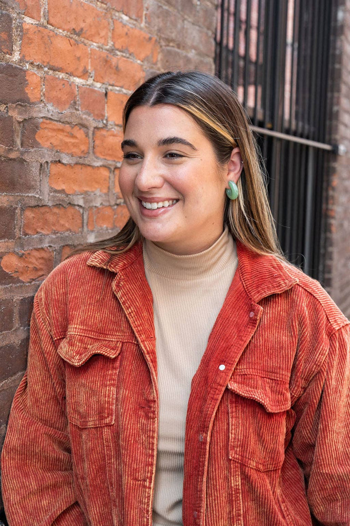 Chloe Hoops - Sage // Jewelry, Earrings, Fall SS231