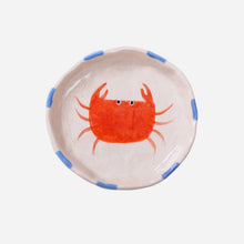 Load image into Gallery viewer, Hand-painted Plate – Crab – 5.2″ CG234