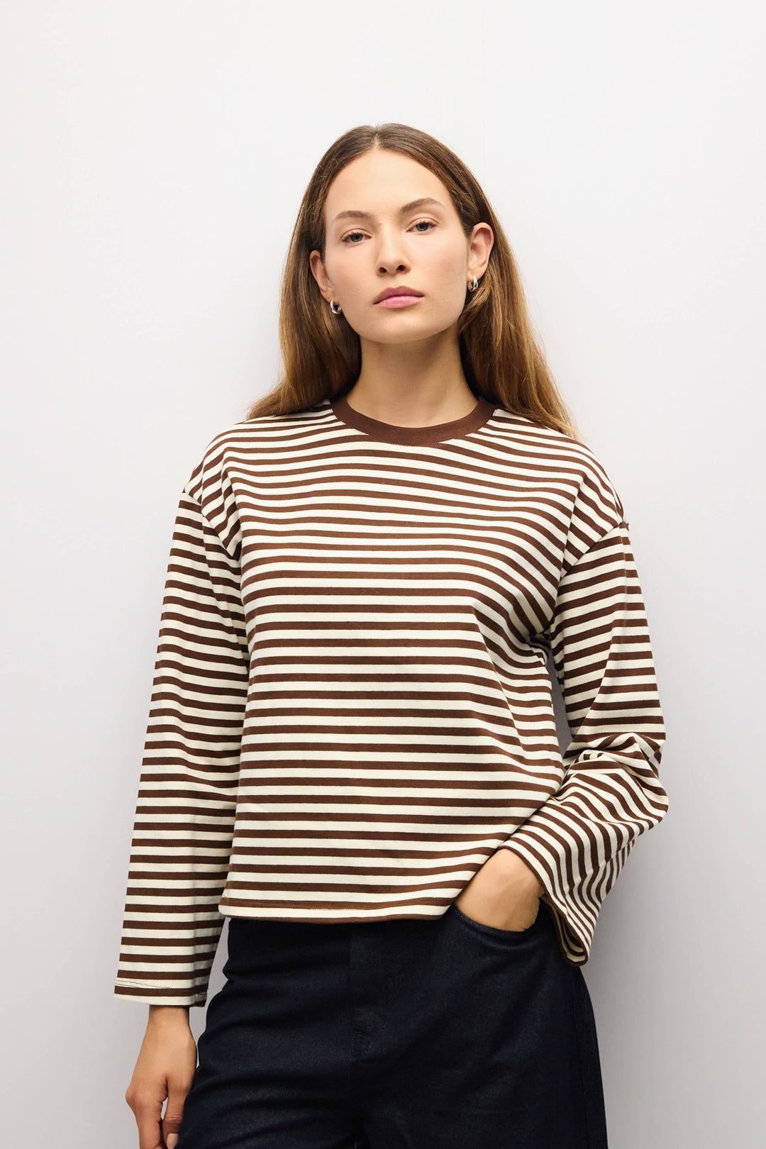The Jessie Top | Striped Long Sleeve T-Shirt A674