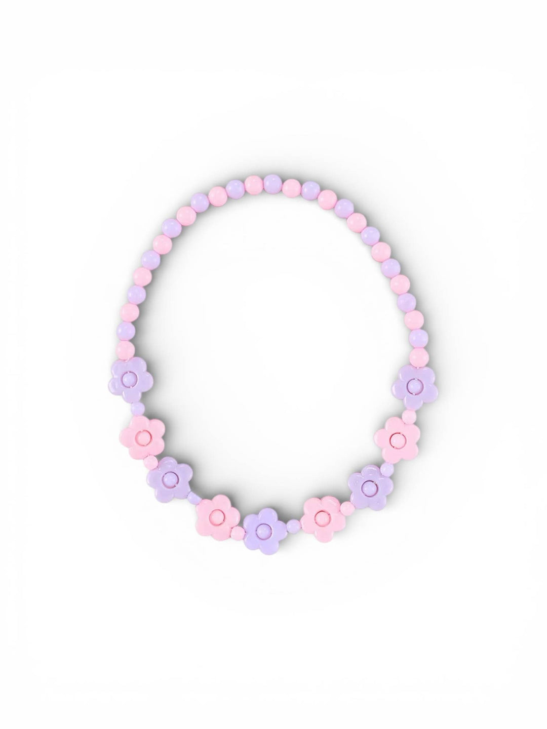 Pink and Lavender Flower Necklace