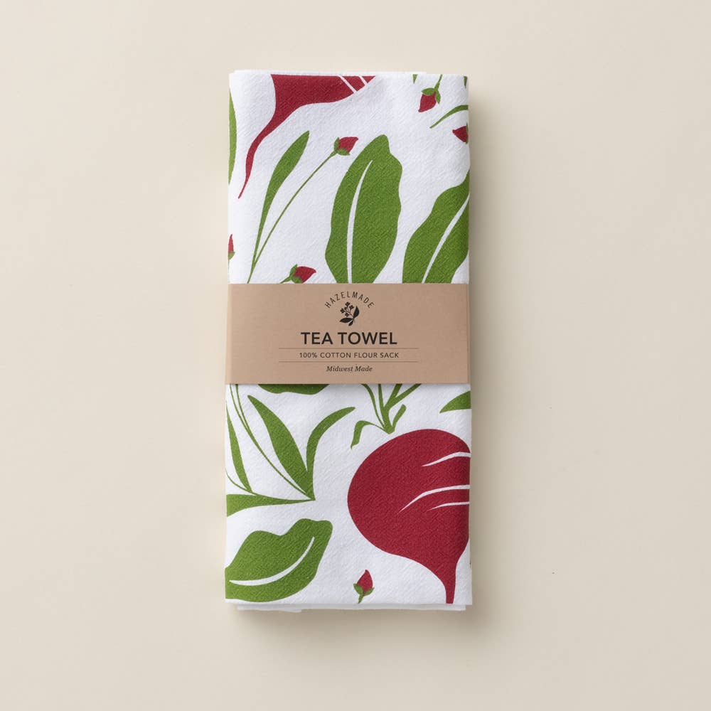 Beets Tea Towel / Kitchen Decor / USA Made HM102f