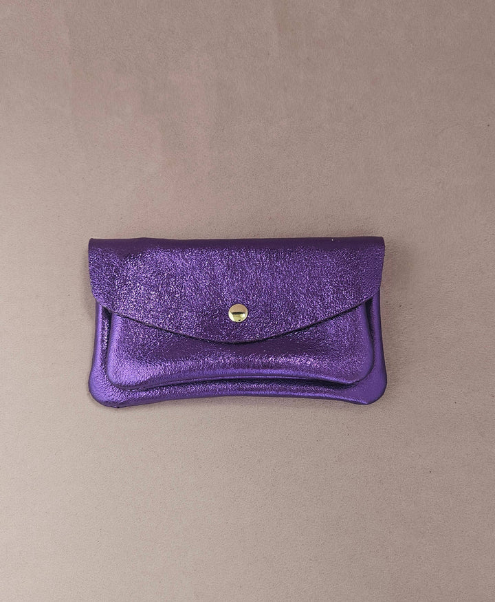 Kangaroo double pocket leather wallet Sky RM37