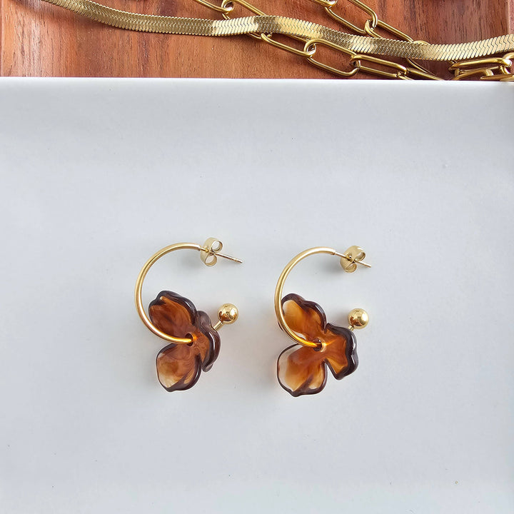 Magnolia Hoops - Amber // Jewelry, Earrings, Fall SS236