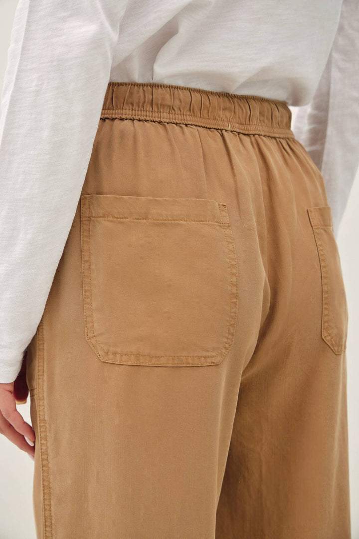 TENCEL DRAWSTRING WIDE LEG PANTS BC234