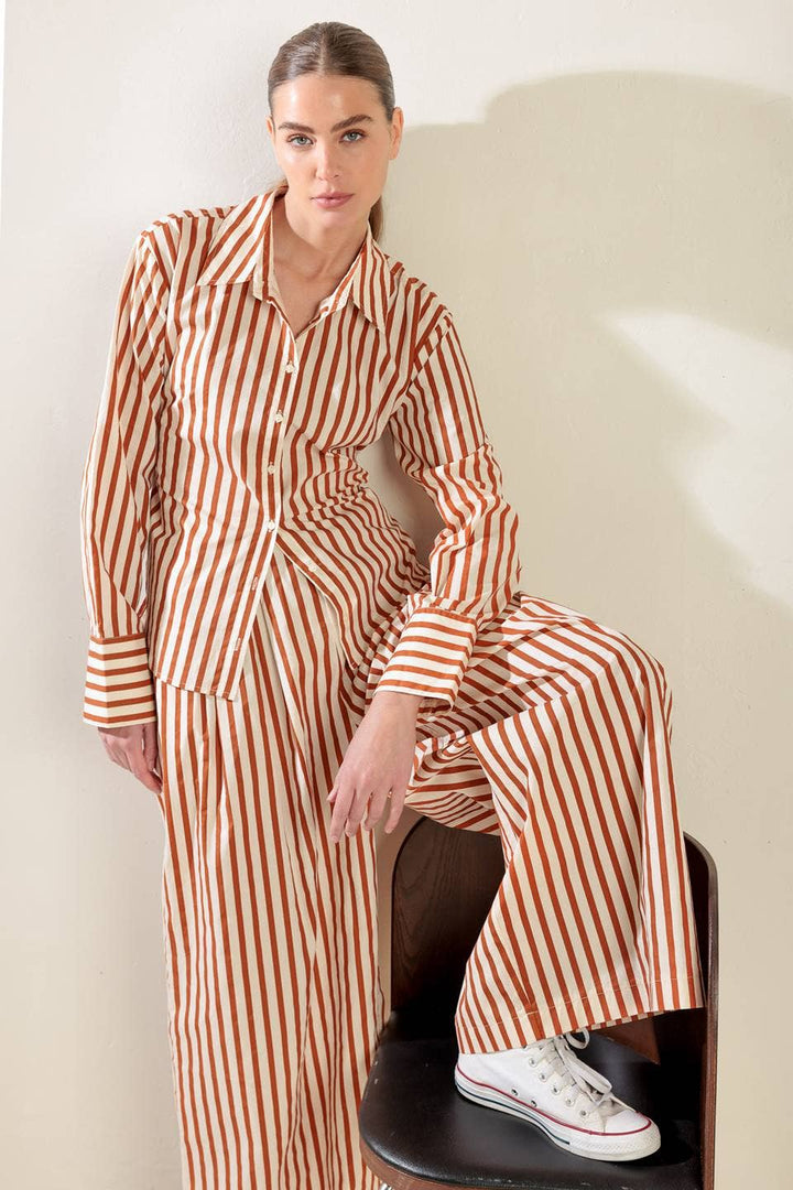 A striped woven pant - FP1437